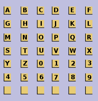 Alphanumeric Tiles Icon sets