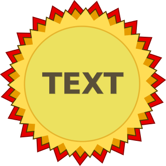 Award of Medal and Achievement (svg text) Icon sets