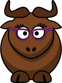 Cartoon Gnu Nerdy/Cute Icon sets